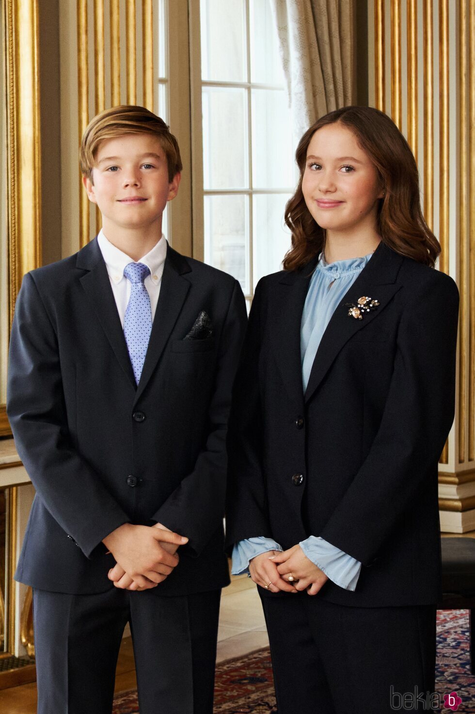 Vincent y Josephine de Dinamarca en el 18 cumpleaños de Christian de Dinamarca