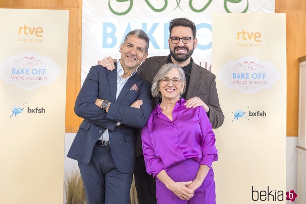 Paco Roncero, Eva Arguiñano y Damián Betular, jurado de 'Bake Off: famosos al horno'