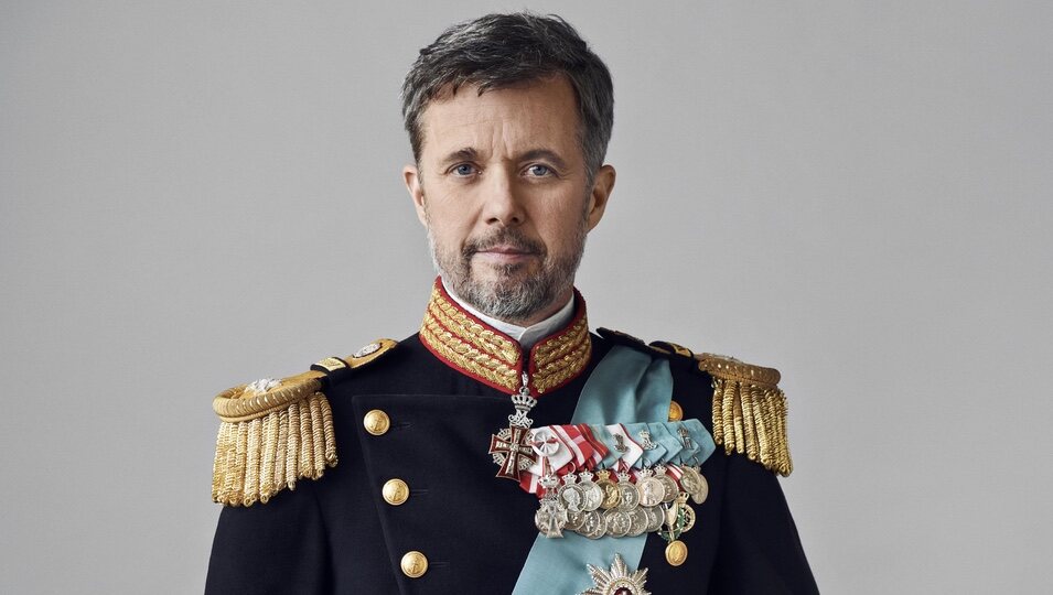 Retrato oficial de Federico de Dinamarca como Rey