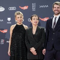 Yolanda Díaz, María Guerra y Ernest Urtasun en los premios Feroz 2024