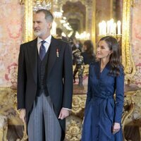 Los Reyes Felipe y Letizia en la recepción al Cuerpo Diplomático 2024