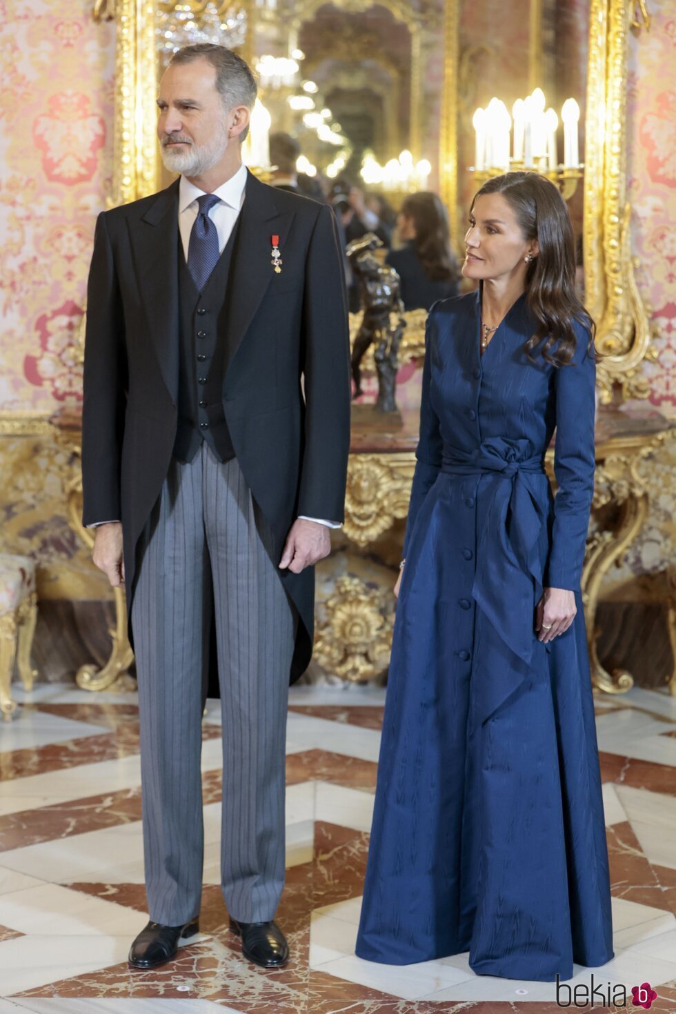 Los Reyes Felipe y Letizia en la recepción al Cuerpo Diplomático 2024