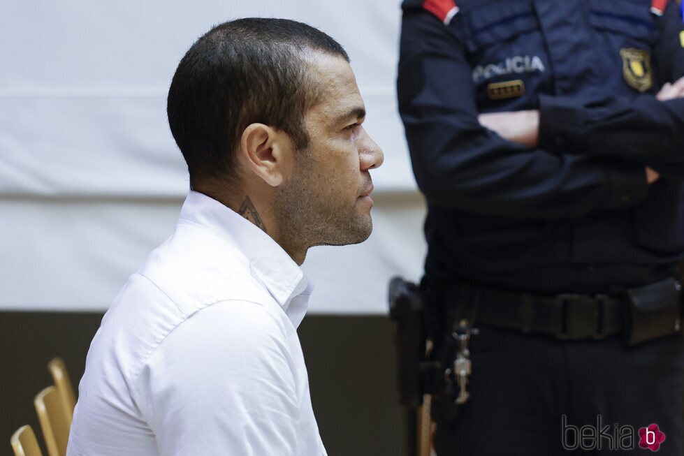 Dani Alves en el primer día del juicio por la presunta violación en la discoteca Sutton de Barcelona