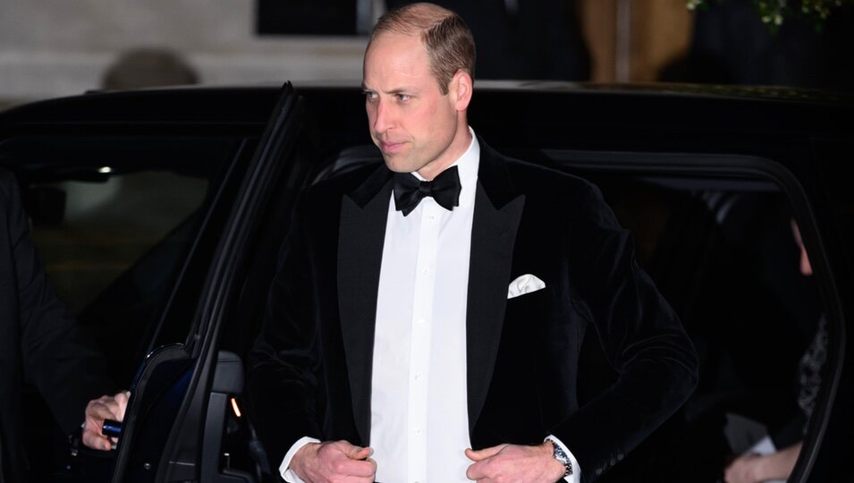 El Príncipe Guillermo a su llegada una cena de gala benéfica en Londres