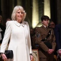 La Reina Camilla en su primer acto tras conocerse que Carlos III tiene cáncer