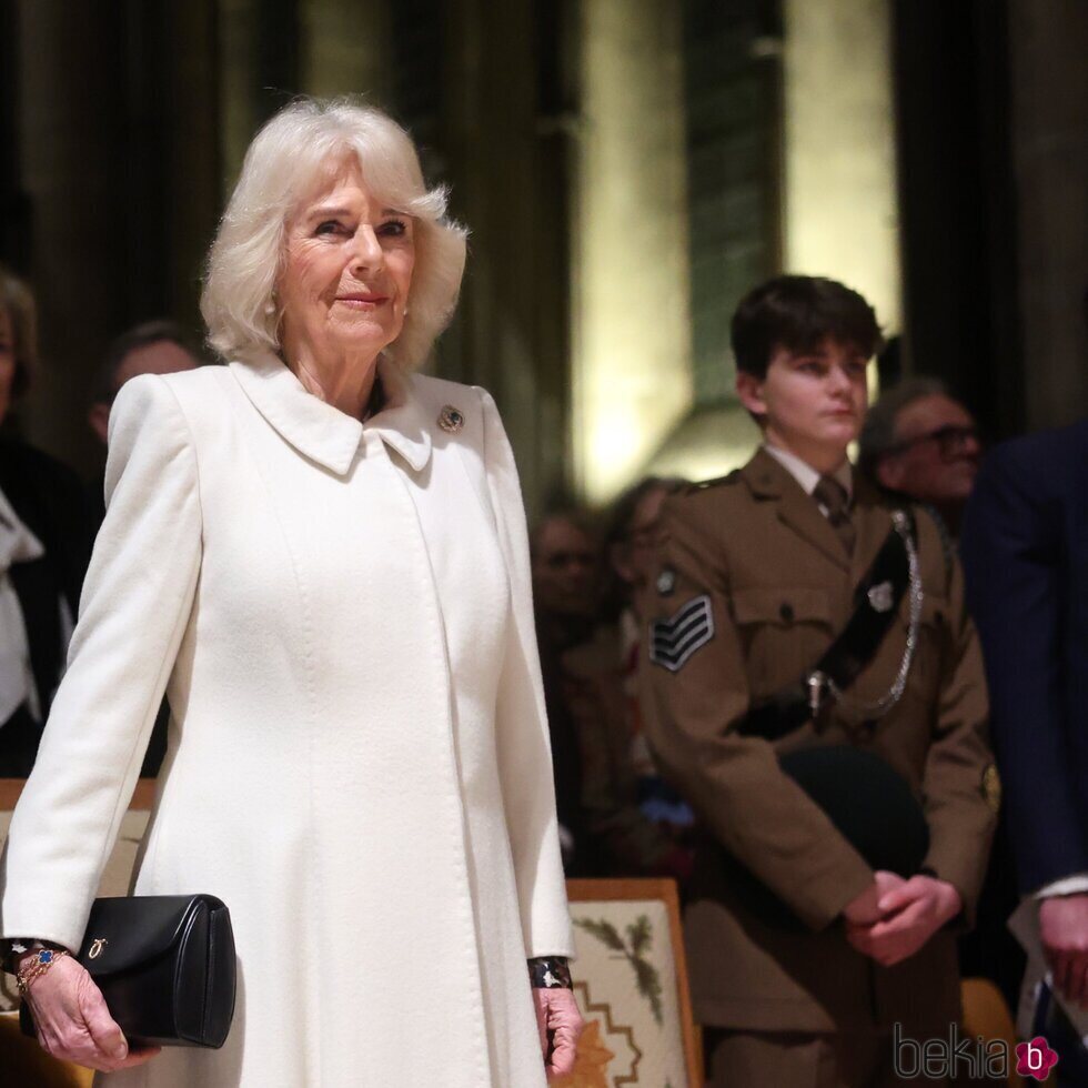 La Reina Camilla en su primer acto tras conocerse que Carlos III tiene cáncer
