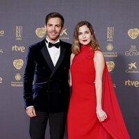 Natalia Sánchez y Marc Clotet, en la alfombra roja de los Premios Goya 2024