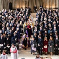 Los asistentes al homenaje a Constantino de Grecia en Windsor