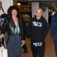 Rocío Madrid, Arkano, Mario González y Claudia Martínez en el aeropuerto rumbo a 'SV 2024'