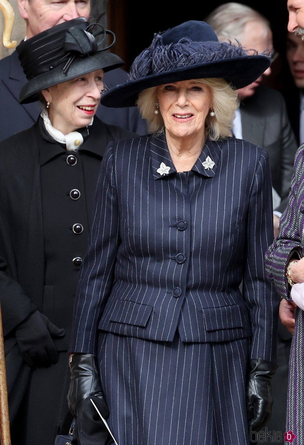 La Princesa Ana y la Reina Camilla en el homenaje a Constantino de Grecia en Windsor