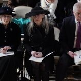 Alexandra de Kent, Marina Ogilvy y el Príncipe Andrés en el homenaje a Constantino de Grecia en Windsor