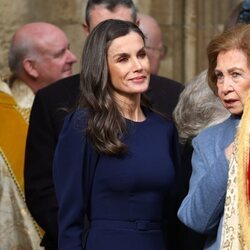 La Reina Letizia y la Reina Sofía en el homenaje a Constantino de Grecia en Windsor