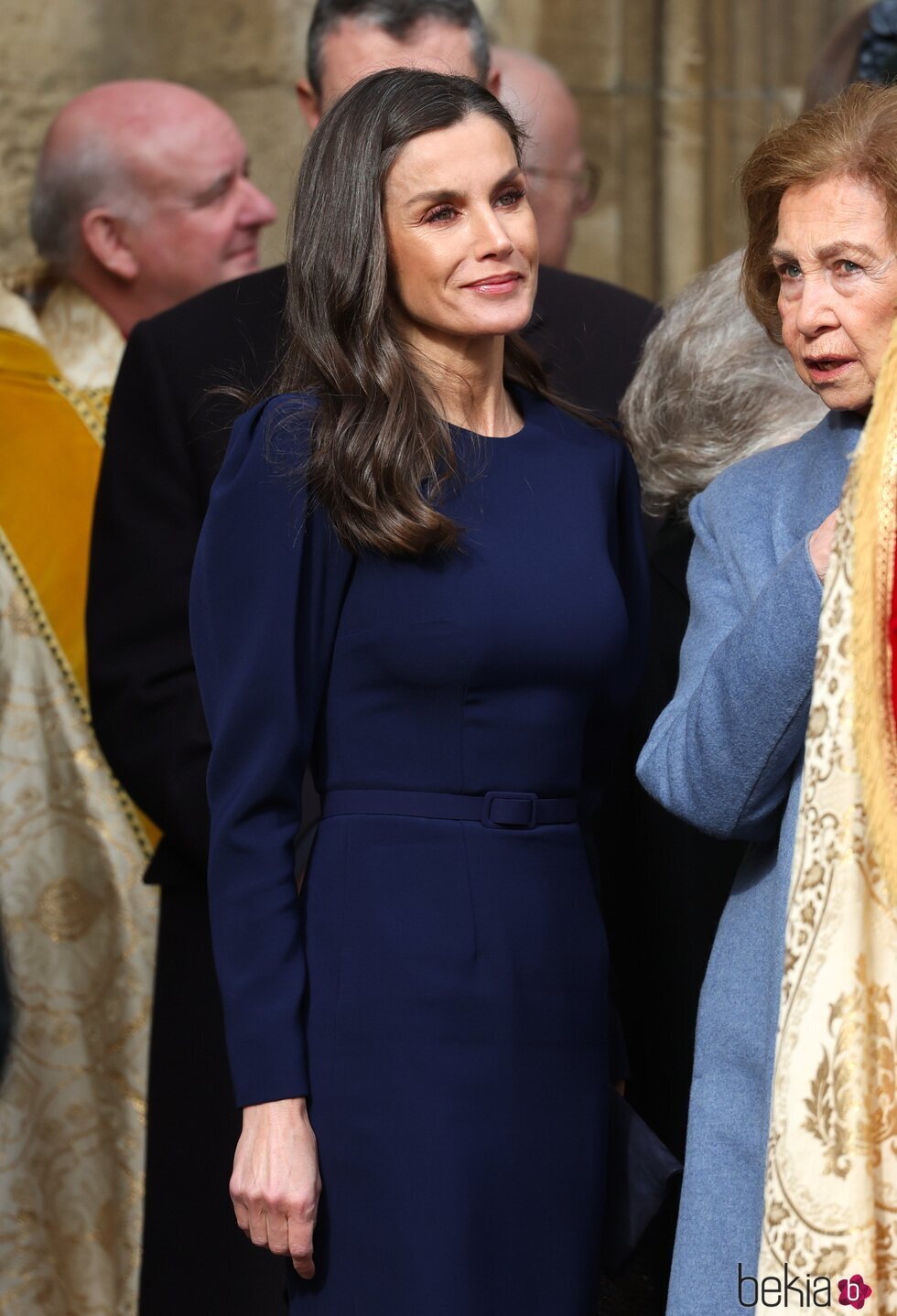 La Reina Letizia y la Reina Sofía en el homenaje a Constantino de Grecia en Windsor