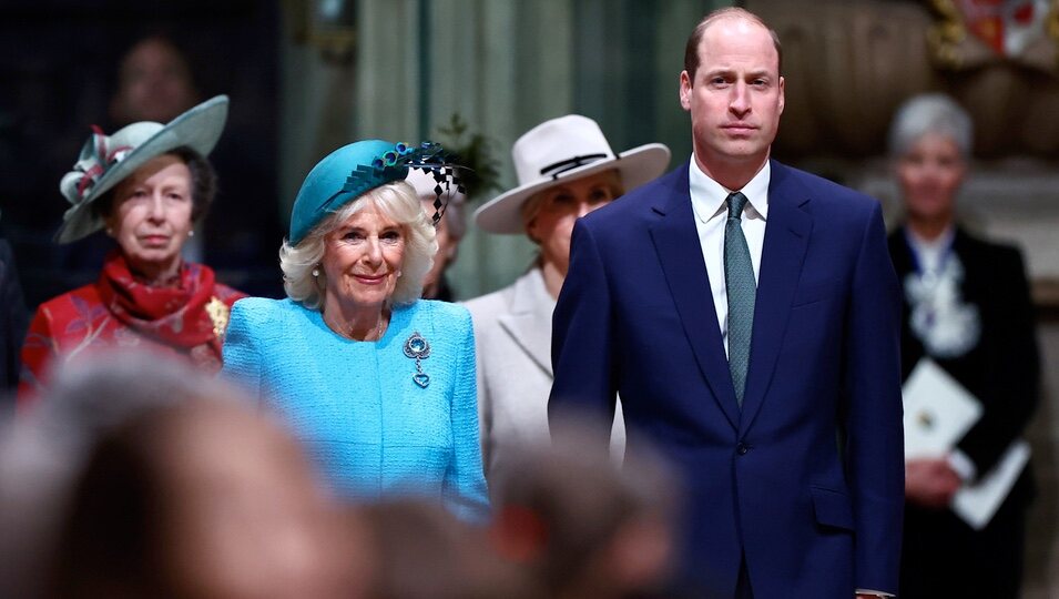La Princesa Ana, la Reina Camilla y el Príncipe Guillermo en el Día de la Commonwealth 2024