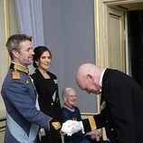 Los Reyes Federico y Mary de Dinamarca y Margarita de Dinamarca en la cena en honor a las Fuerzas Armadas en Amalienborg