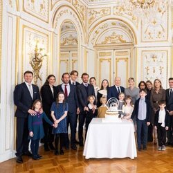 La Familia Real de Mónaco en el 66 cumpleaños de Alberto de Mónaco