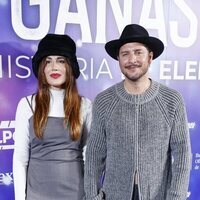 Almudena Navalón y Manuel Carrasco en el estreno de la película documental 'Mis ganas ganan'
