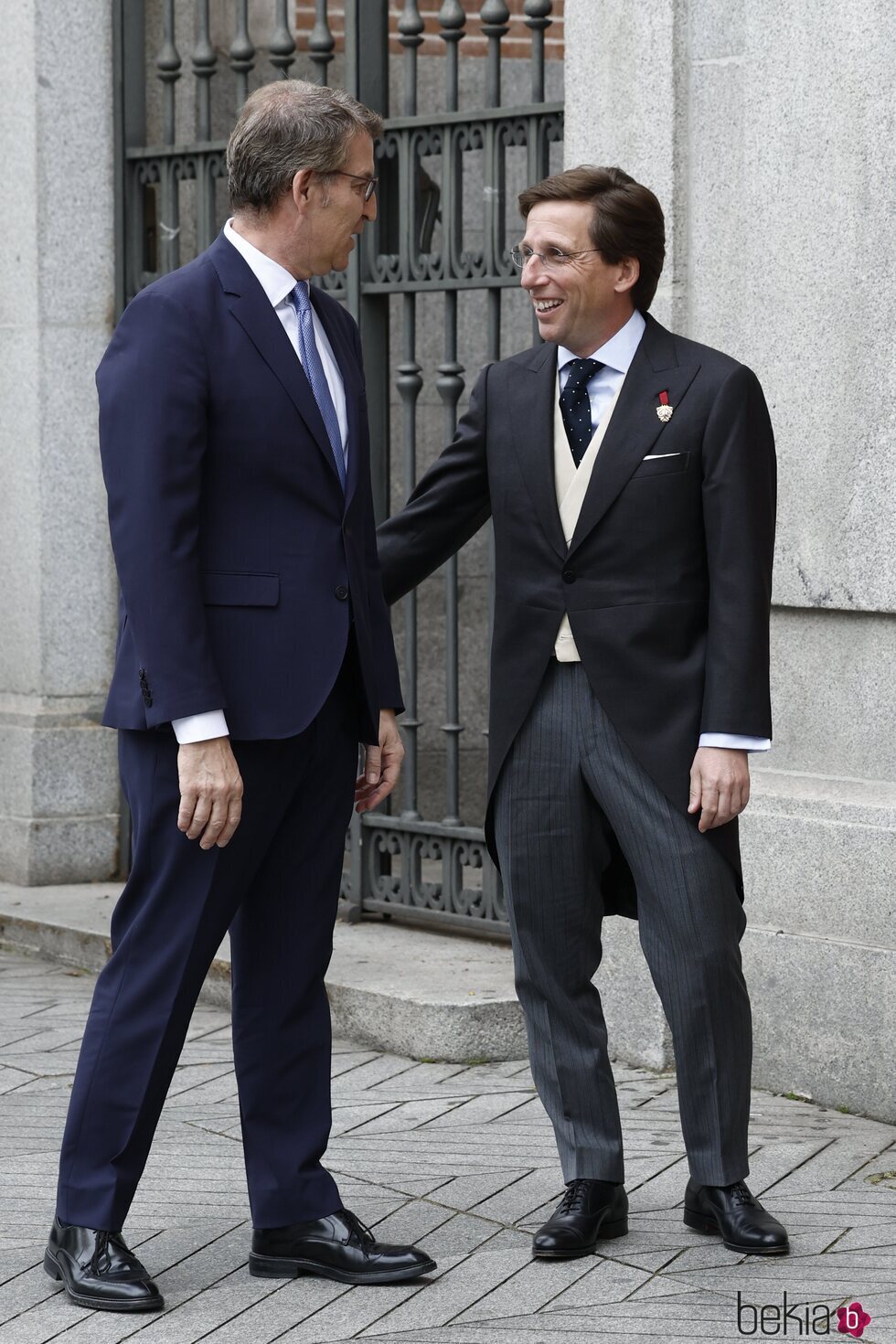 Alberto Núñez Feijóo y Almeida en día de la boda de Alcalde de Madrid con Teresa Urquijo