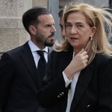 La Infanta Cristina en el funeral de Fernando Gómez-Acebo