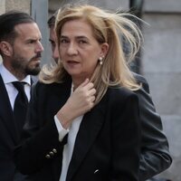 La Infanta Cristina en el funeral de Fernando Gómez-Acebo
