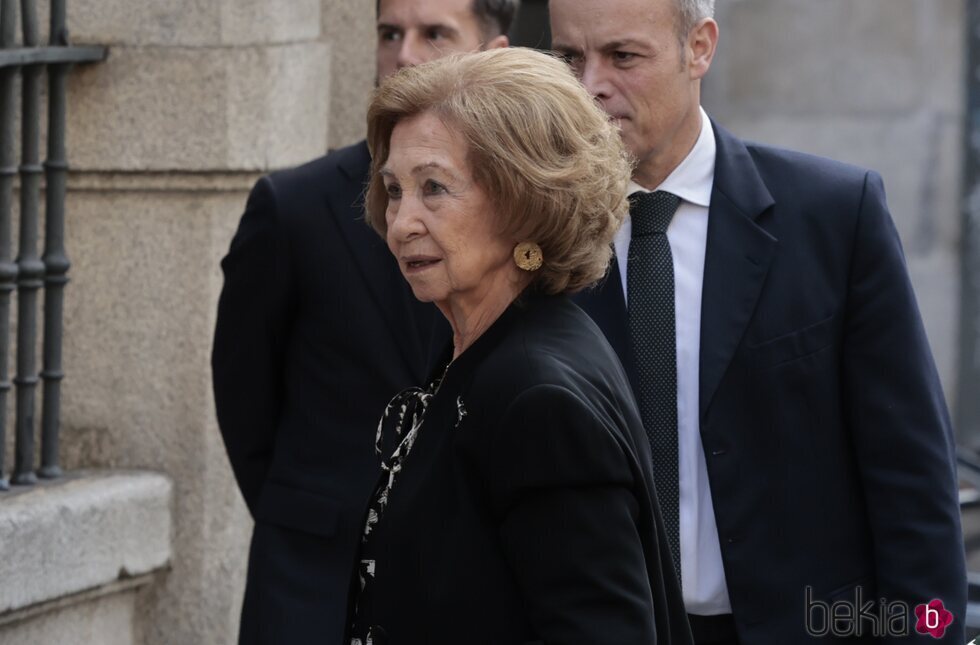 La Reina Sofía en el funeral de Fernando Gómez-Acebo