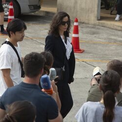 Silvia Bronchalo llegando a la segunda sesión del juicio a Daniel Sancho en Tailandia