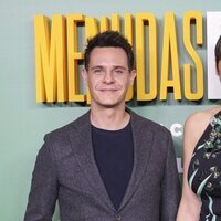 Christian Gálvez y Patricia Pardo en el estreno de la película 'Menudas piezas'
