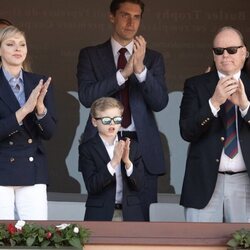 Los Príncipes Alberto y Charlene de Mónaco acuden junto a su hijo a la final del Masters 1.000 de Montecarlo