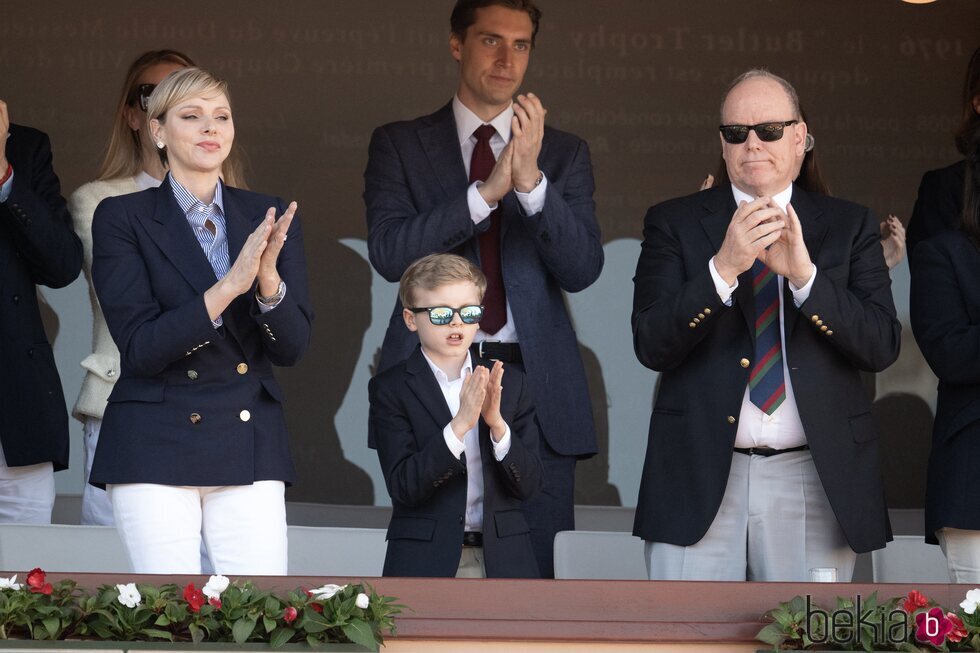 Los Príncipes Alberto y Charlene de Mónaco acuden junto a su hijo a la final del Masters 1.000 de Montecarlo
