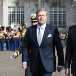 Guillermo Alejandro de Holanda y Felipe VI en la bienvenida a los Reyes de España por su Visita de Estado a Países Bajos