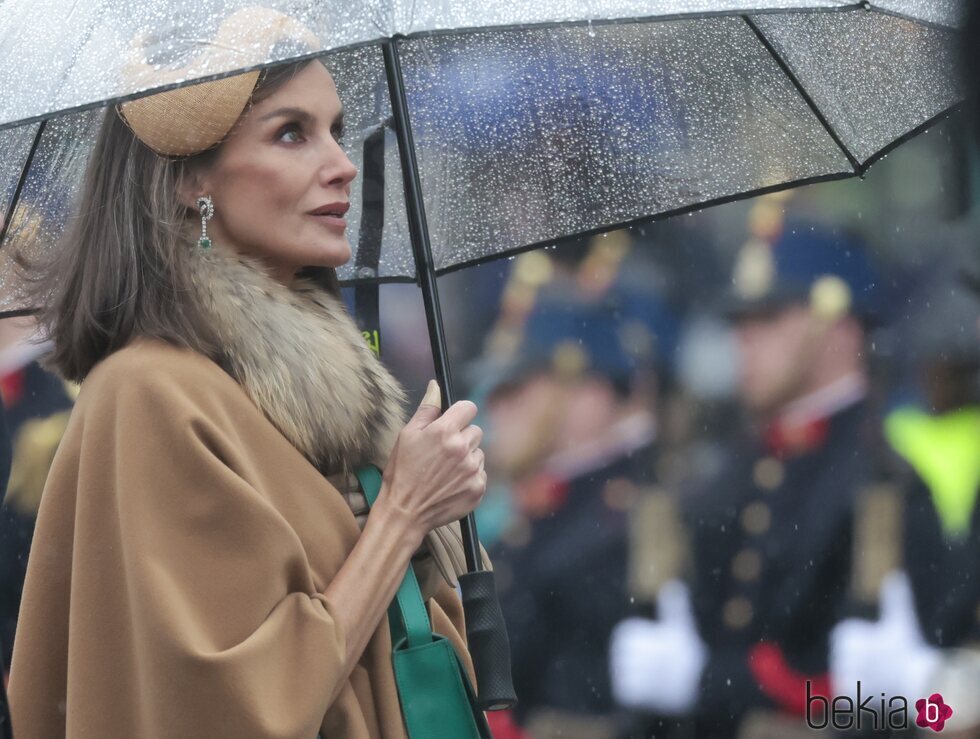 La Reina Letizia en la ofrenda floral en Amsterdam en su Visita de Estado a Países Bajos