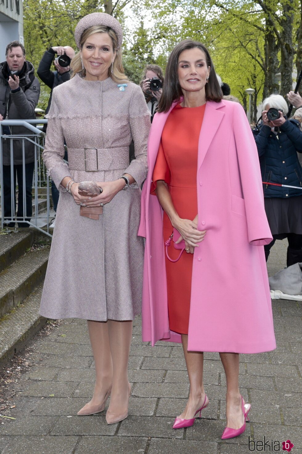 Máxima de Holanda y la Reina Letizia en LAB6 en la Visita de Estado de los Reyes de España a Países Bajos