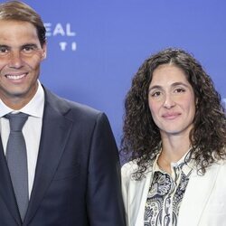 Rafa Nadal y Xisca Perelló en la celebración de los 100 años de Telefónica