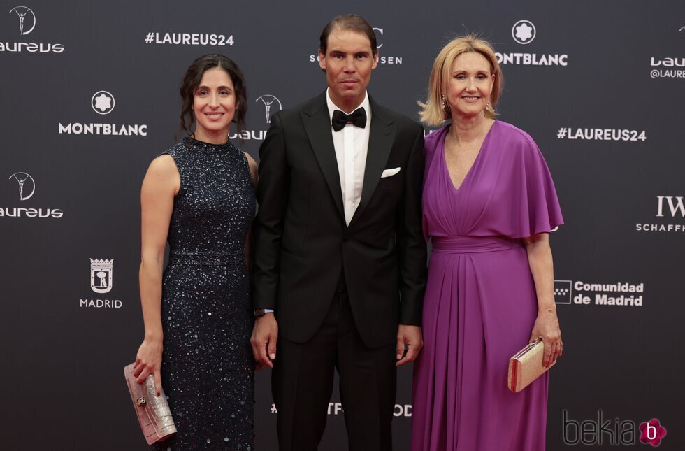 Xisca Perelló, Rafa Nadal y su madre han acudido a los Premios Laureus 2024