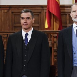 Pedro Sánchez y Felipe VI en la entrega del Premio Cervantes 2023