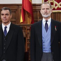 Pedro Sánchez y Felipe VI en la entrega del Premio Cervantes 2023