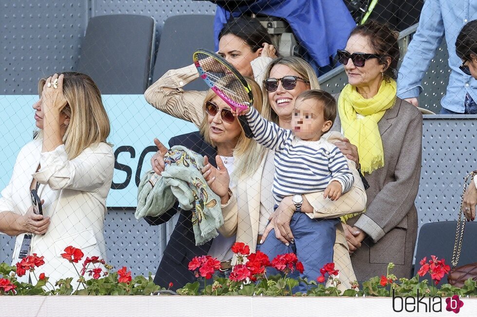 El hijo, la madre y la hermana de Rafa Nadal en el Madrid Open 2024