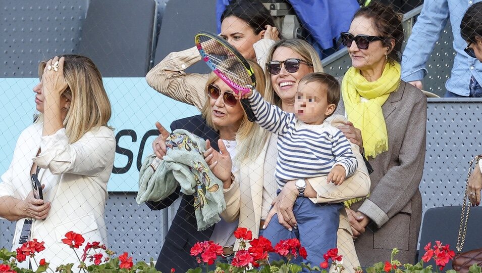 El hijo, la madre y la hermana de Rafa Nadal en el Madrid Open 2024