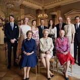 La Familia Real Danesa y los zu Sayn-Wittgenstein-Berleburg en el 80 cumpleaños de Benedicta de Dinamarca