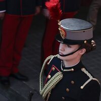 La Princesa Leonor en la jura de bandera del Rey Felipe VI en Zaragoza