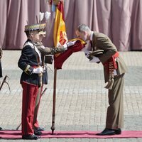 El Rey Felipe jura bandera en su 40 aniversario en Zaragoza