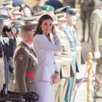 La Reina Letizia en la jura de bandera del Rey Felipe VI