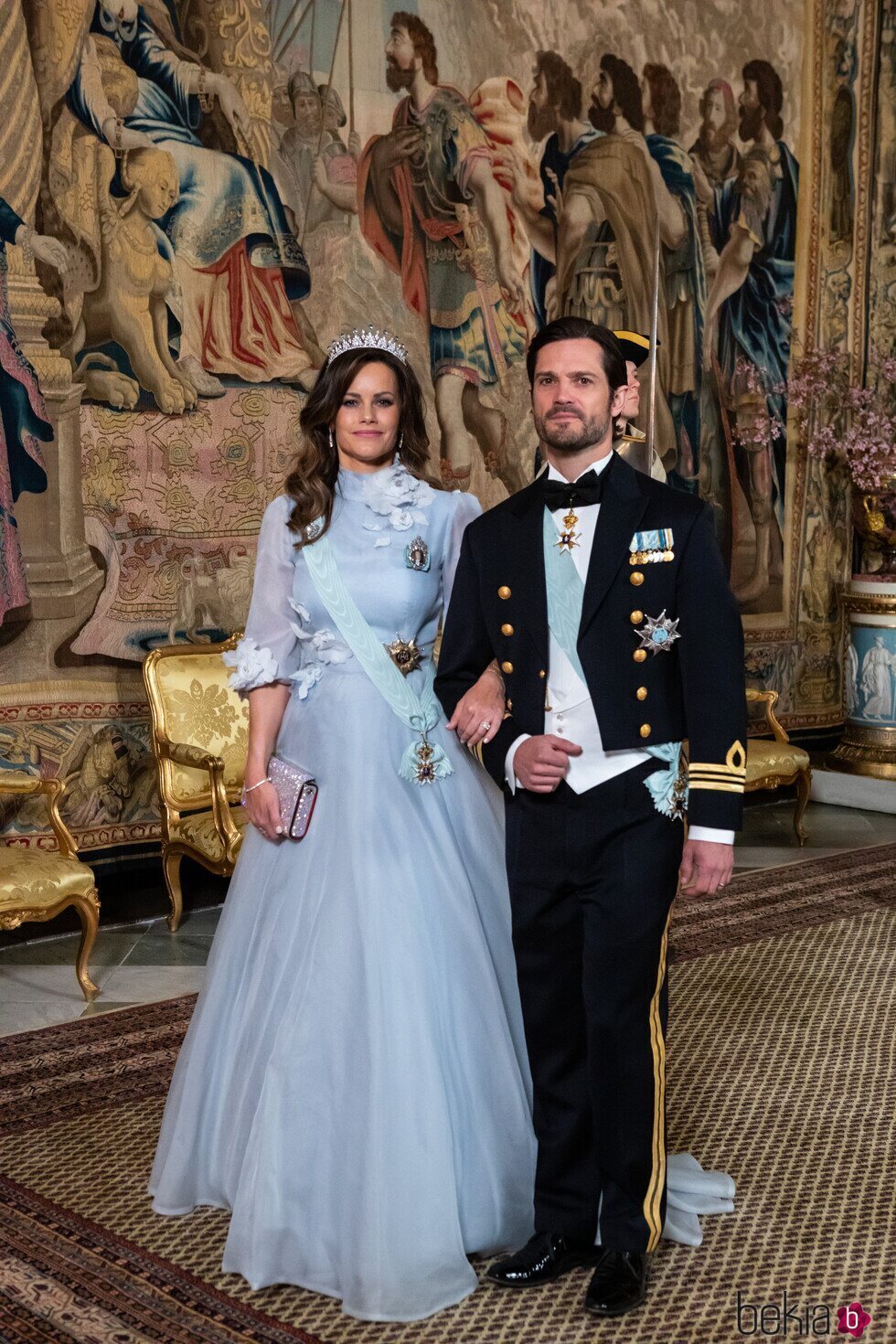 Carlos Felipe y Sofia de Suecia en la cena de gala por la Visita de Estado de Federico y Mary de Dinamarca a Suecia
