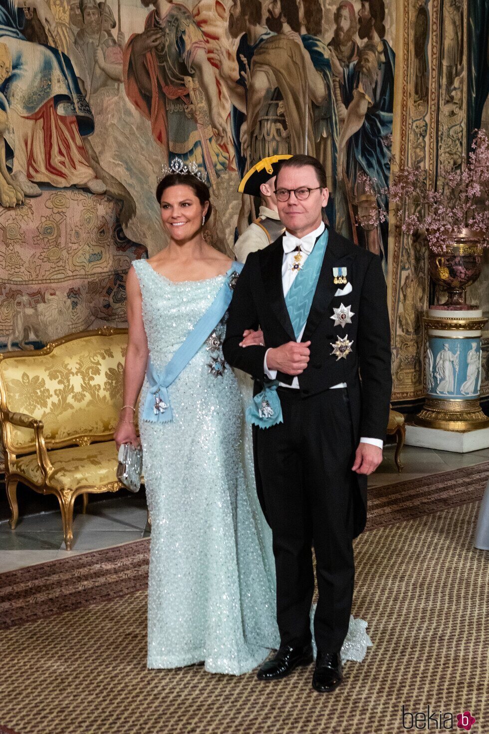 Victoria y Daniel de Suecia en la cena de gala por la Visita de Estado de Federico y Mary de Dinamarca a Suecia