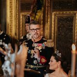 Federico de Dinamarca y Victoria de Suecia en la cena de gala por la Visita de Estado de los Reyes de Dinamarca a Suecia