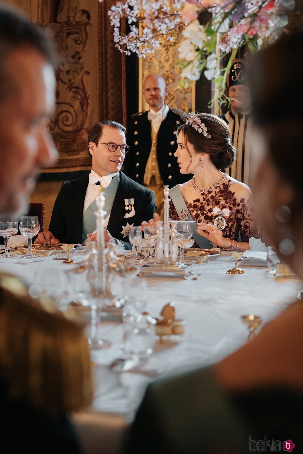 Daniel de Suecia y Mary de Dinamarca en la cena de gala por la Visita de Estado de Federico y Mary de Dinamarca a Suecia
