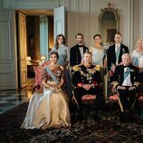 La Familia Real Sueca y Federico y Mary de Dinamarca en la cena de gala por la Visita de Estado de los Reyes de Dinamarca a Suecia