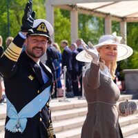 Haakon y Mette-Marit de Noruega en la Visita de Estado de los Reyes de Dinamarca a Noruega