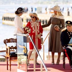Harald y Sonia de Noruega, Mette-Marit de Noruega y Mary de Dinamarca en la Visita de Estado de los Reyes de Dinamarca a Noruega