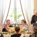 Harald de Noruega en su discurso ante Federico y Mary de Dinamarca en la cena de gala por la Visita de Estado de los Reyes de Dinamarca a Suecia